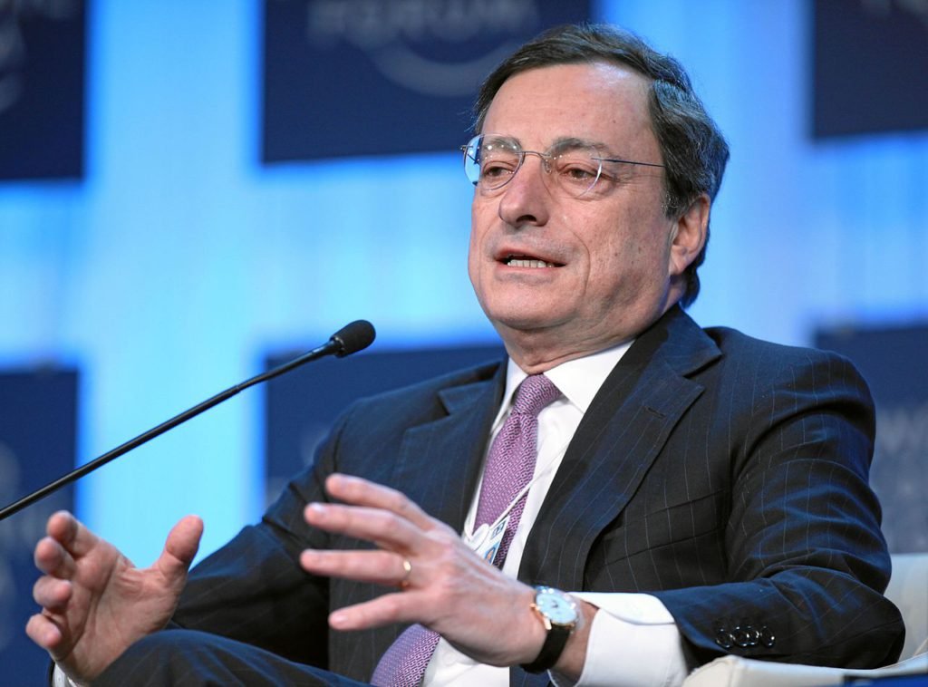 ECB-voorzitter Mario Draghi riep nationale regeringen op om fiscale inspanningen te doen en om te investeren in de eigen economie. - FOTO/ Wikipedia Commons