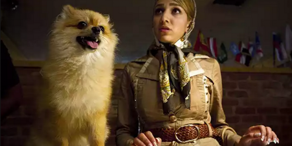 Iran vrouw met hond
