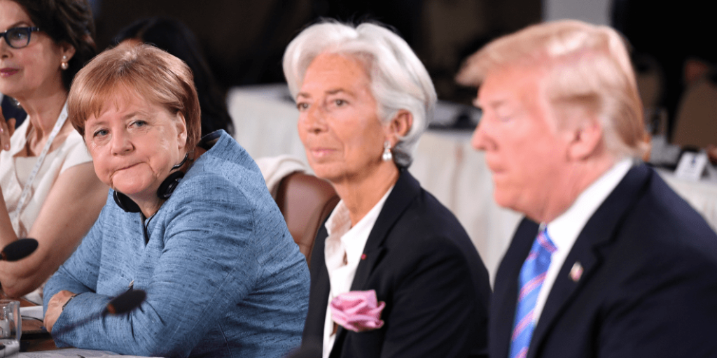 Merkel, Lagarde et Trump