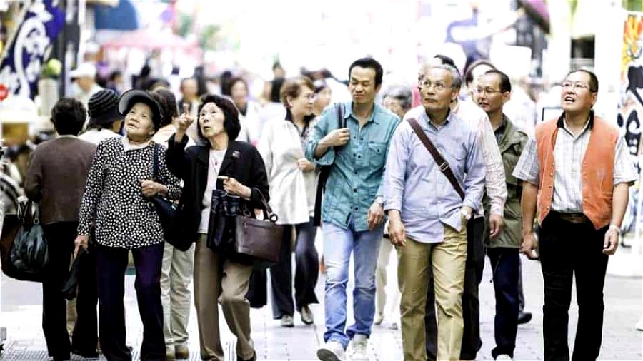Japon - vieillissement de la population. 