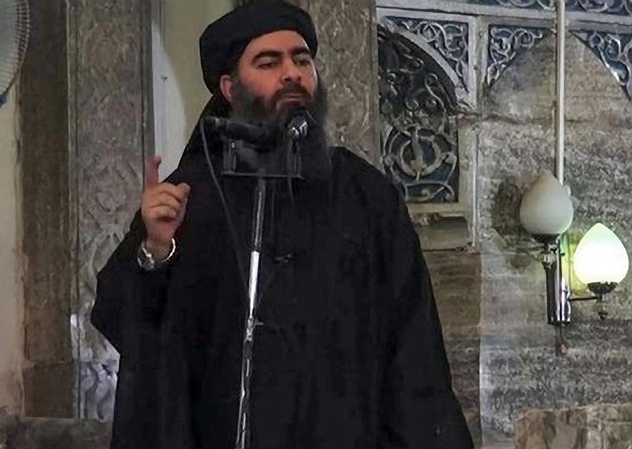 De voormalige IS-leider Abu Bakr al-Baghdadi.  EPA-EFE/ISLAMIC STATE VIDEO