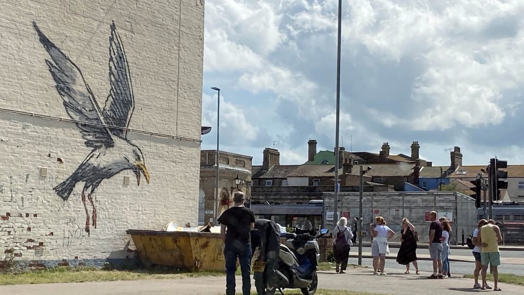 Banksy zeemeeuw Londen