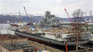 Rusland heeft een probleemschip, nota bene het grootste uit de vloot