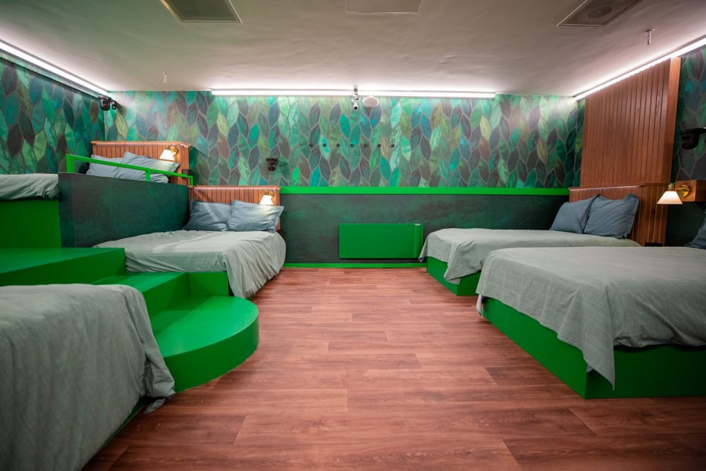 Groene slaapkamer Big Brother 2022
