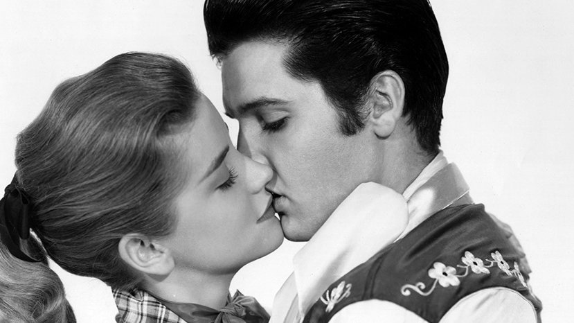 Dolores Hart and Elvis Presley