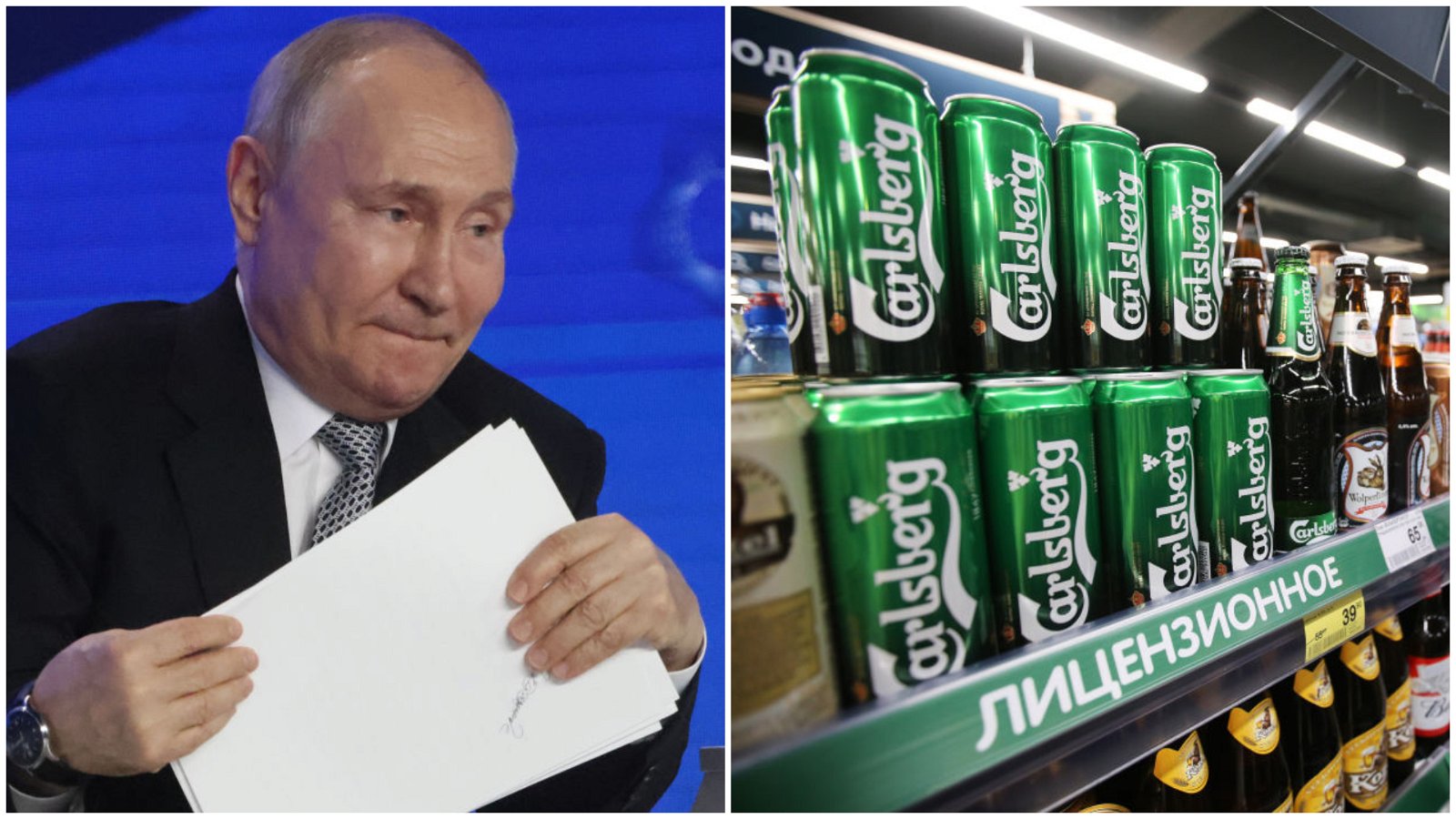 Poutine met ses menaces à exécution et commence à saisir les parts de