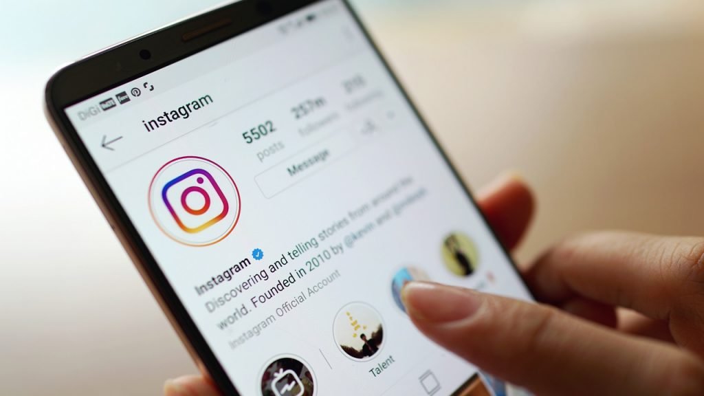 Instagram profiel