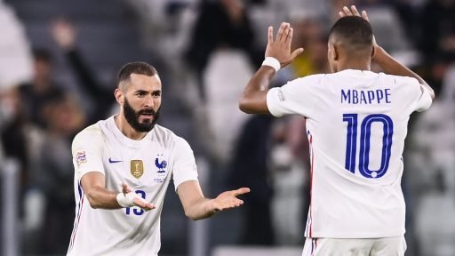Karim Benzema Kylian Mbappe Frankrijk Nations League