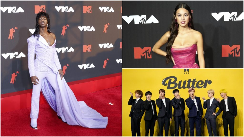 MTV VMA's Lil Nas X, Olivia Rodrigo, BTS
