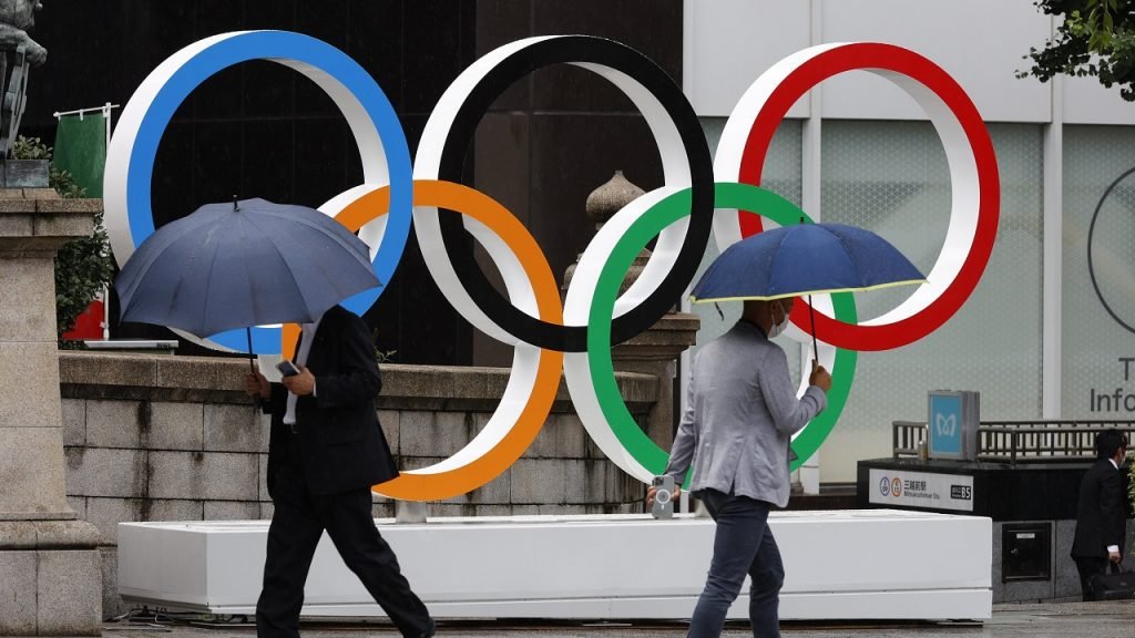Olympische Spelen Tokio Japan paraplu
