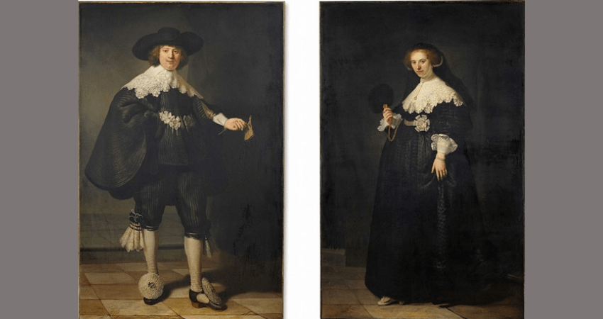 Een bruidspaar op twee panelen van Rembrandt is één van de duurste schilderijen ooit.