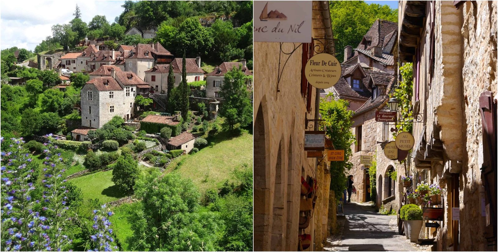 Saint-Cirq-Lapopie, een van de mooiste Franse dorpjes.