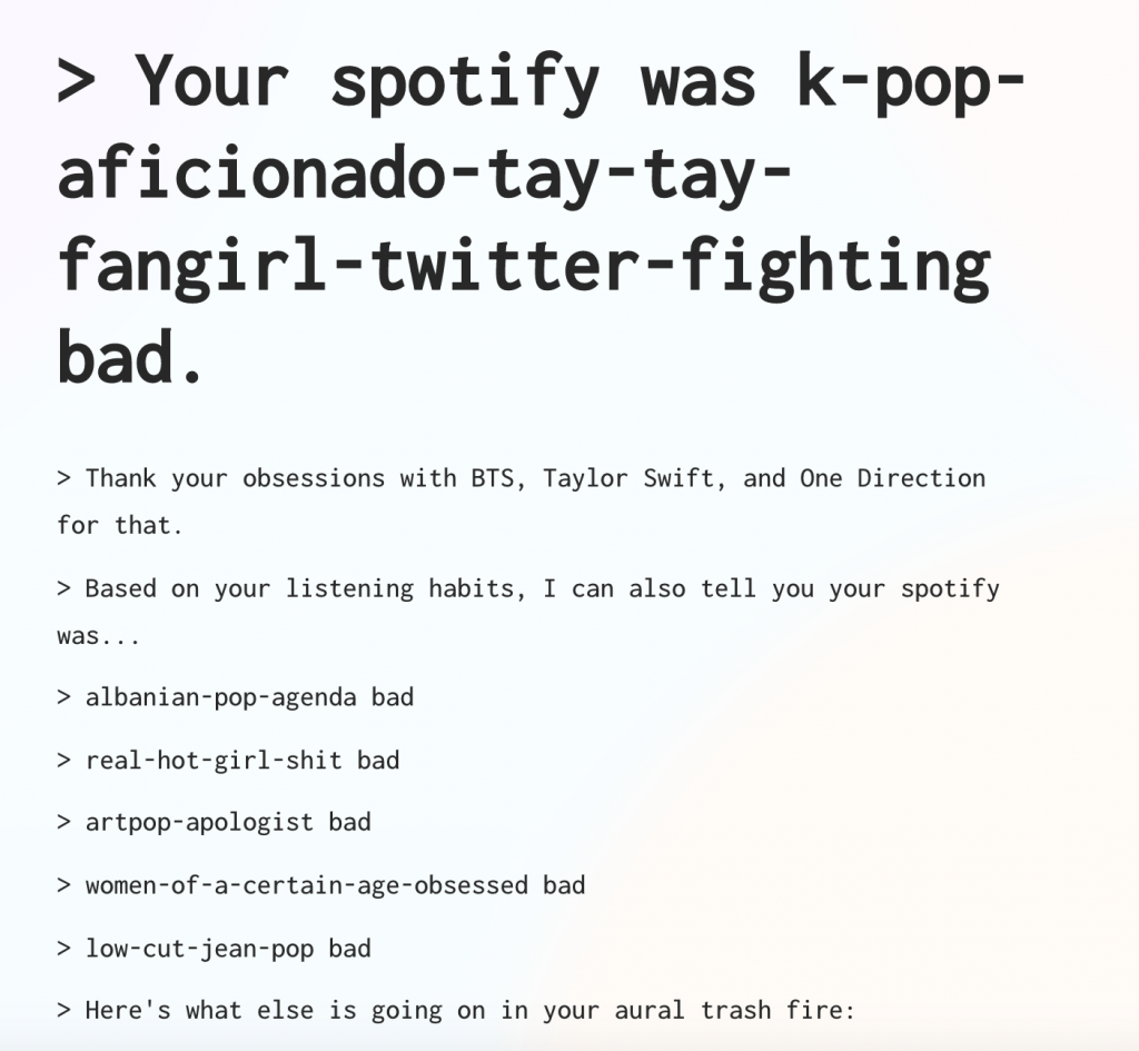 How bad is your Spotify?
