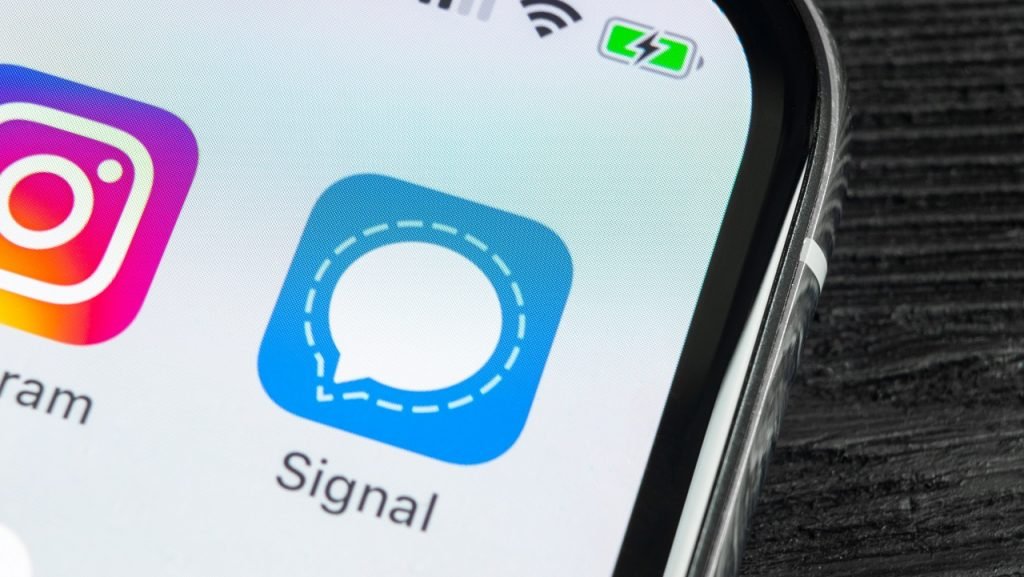 Signal app smartphone