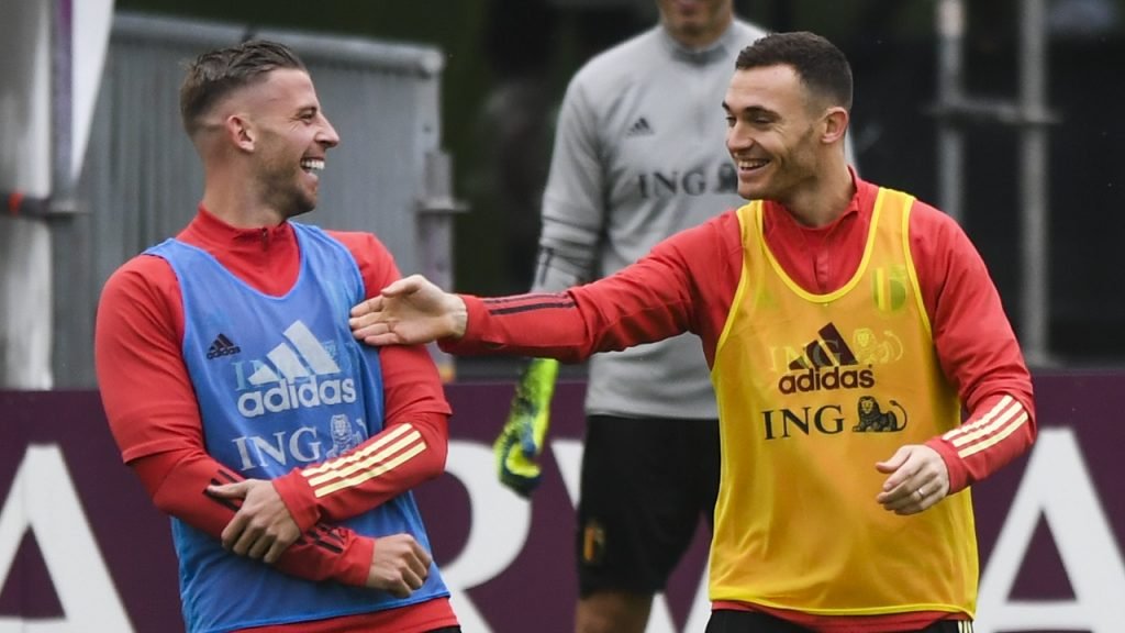 Toby Alderweireld Thomas Vermaelen training Rode Duivels Tubeke Euro 2020