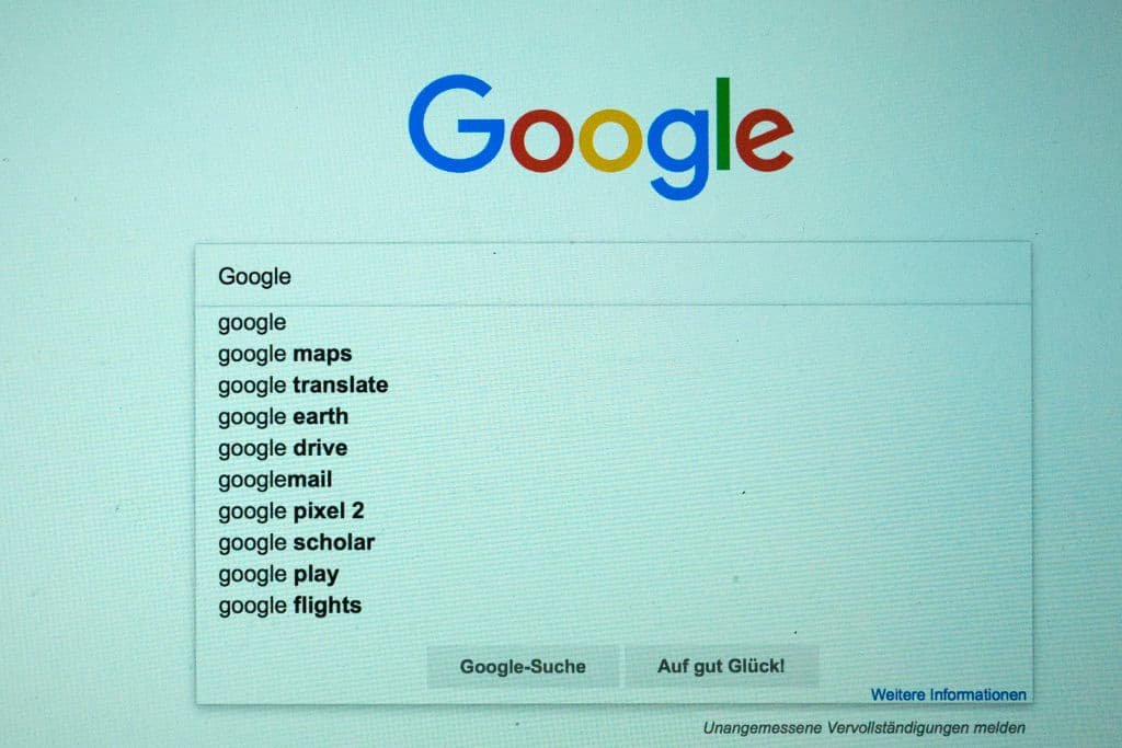 Een zoekopdracht op Google toont een aantal activiteiten waarmee Google bezig is.