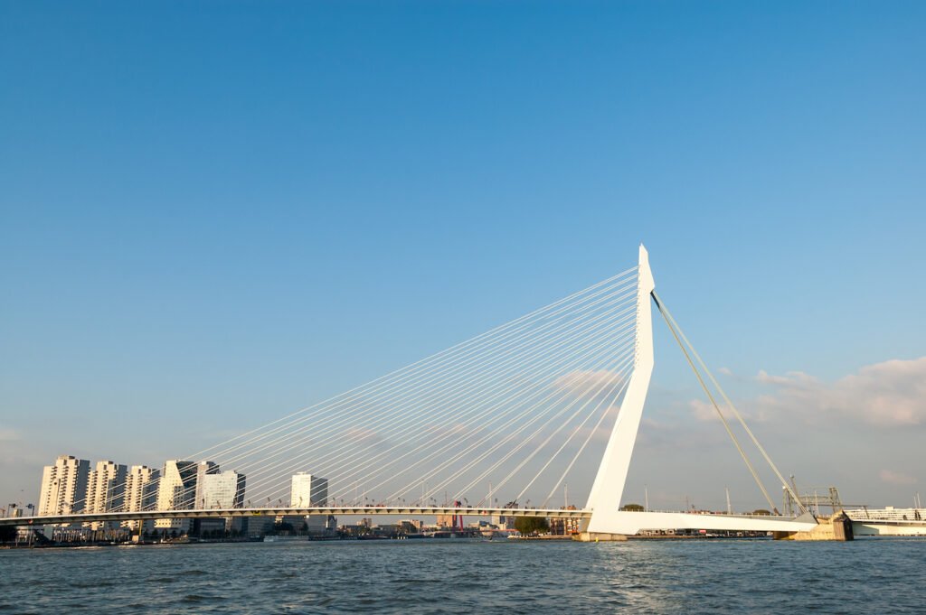 De Erasmusbrug in Rotterdam