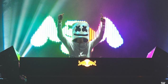 Marshmello in Mad Decent Block Party at Fort York Garrison Commons in Toronto on August 19th, 2016