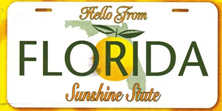 florida license plate sunshine state