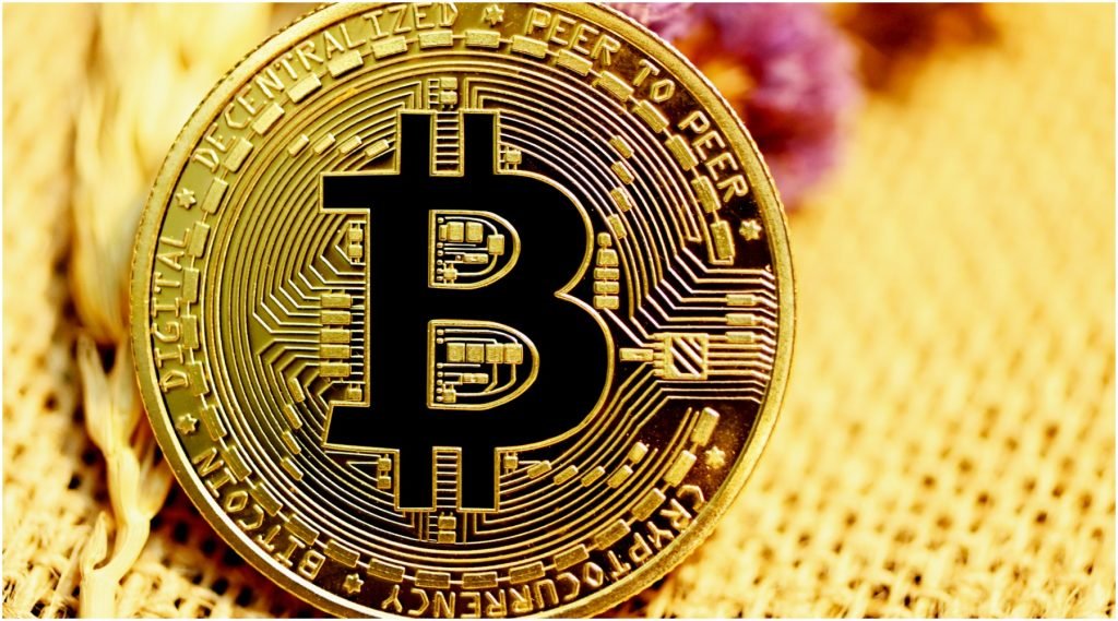 Een voorstelling van een Bitcoin-munt