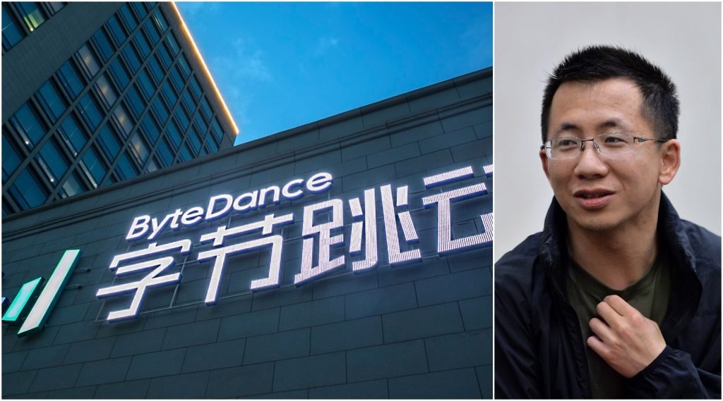 Zhang Yiming en een kantoor van ByteDance