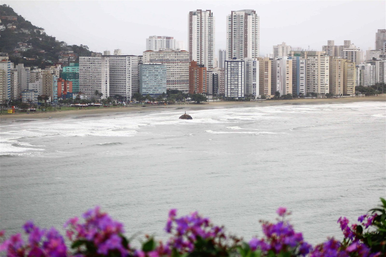 Een beeld van de kust van São Vicente.